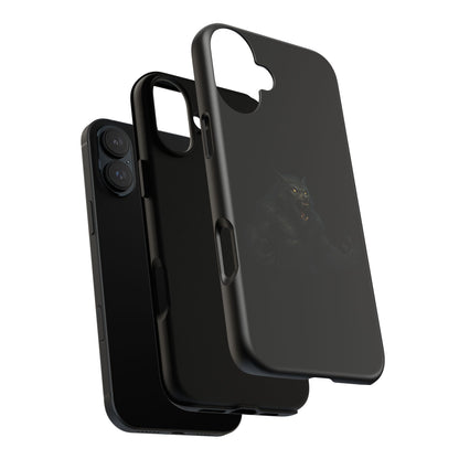 Werewolf phone case with dark monster graphic, tough protective design for smartphones, by Printify.