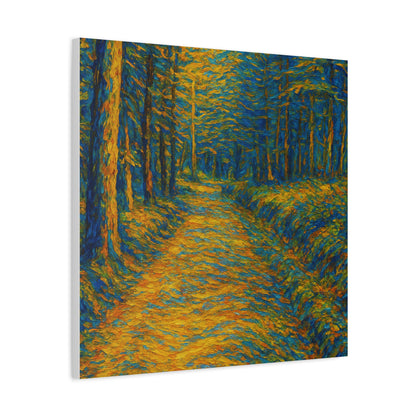 Van Gogh Style Forest Canvas Art | Nature Wall Decor, Home Office Accent, Gift for Nature Lovers, Gallery Wrapped, Living Room Wall Art - TRV