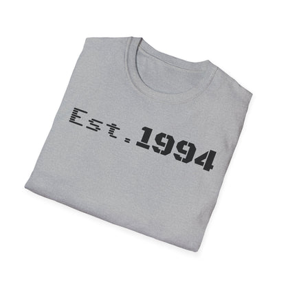 Est. 1994 Unisex Softstyle T-Shirt, Vintage Tee for Birthdays, Retro Gift, Casual Wear, Trendy Soft Shirt