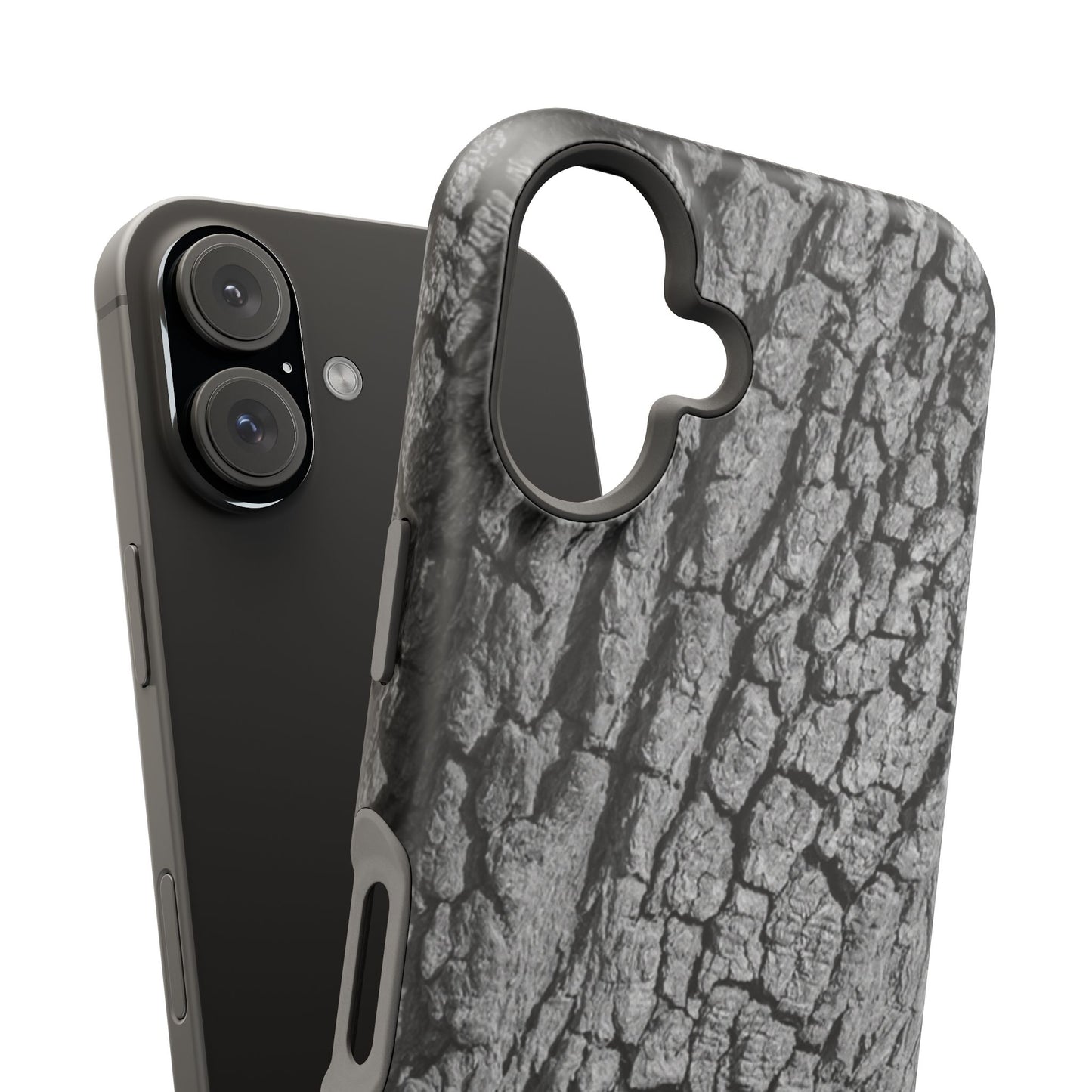Bark Texture Magnetic Impact Phone Case