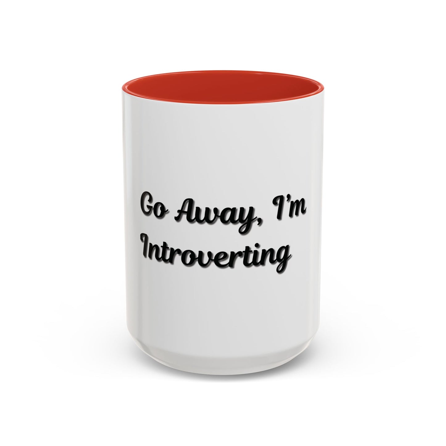 Introvert Coffee Mug - Go Away, I'm Introverting - Black Accent for Relaxing Moments - TRV