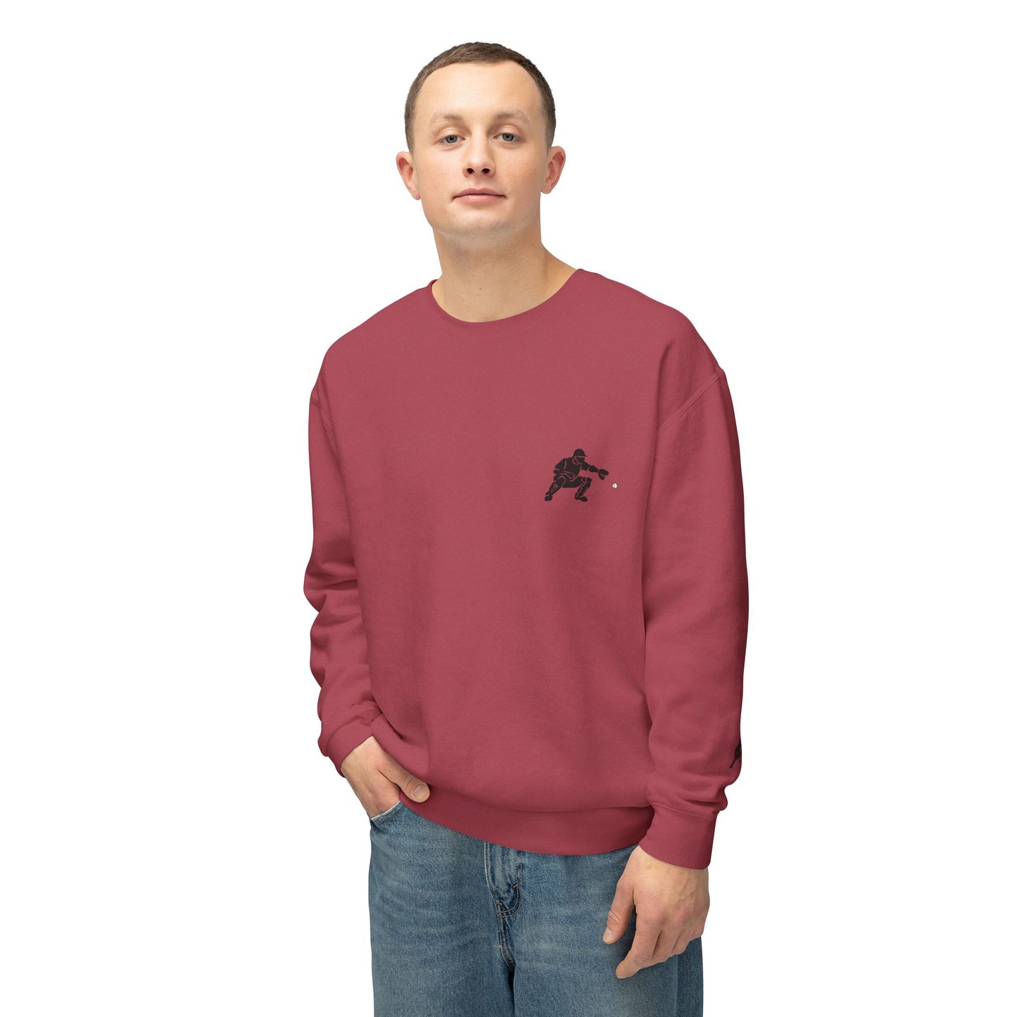 Baseball Catcher Unisex Sports Crewneck Sweatshirt - Perfect for Athletes & Casual Wear, Great for Game Days, Birthdays, Apparel for Fans