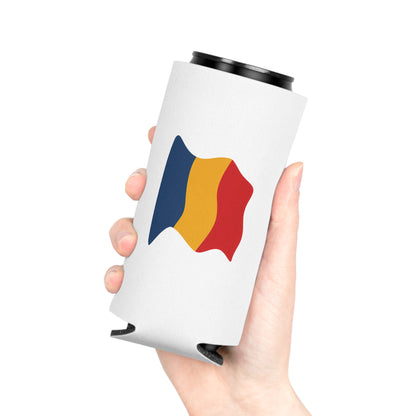 Romania Flag Can Cooler - Fun Drink Insulator, Perfect for Parties, BBQs, Sporting Events, Patriotic Celebrations, Golf Outings - TRV