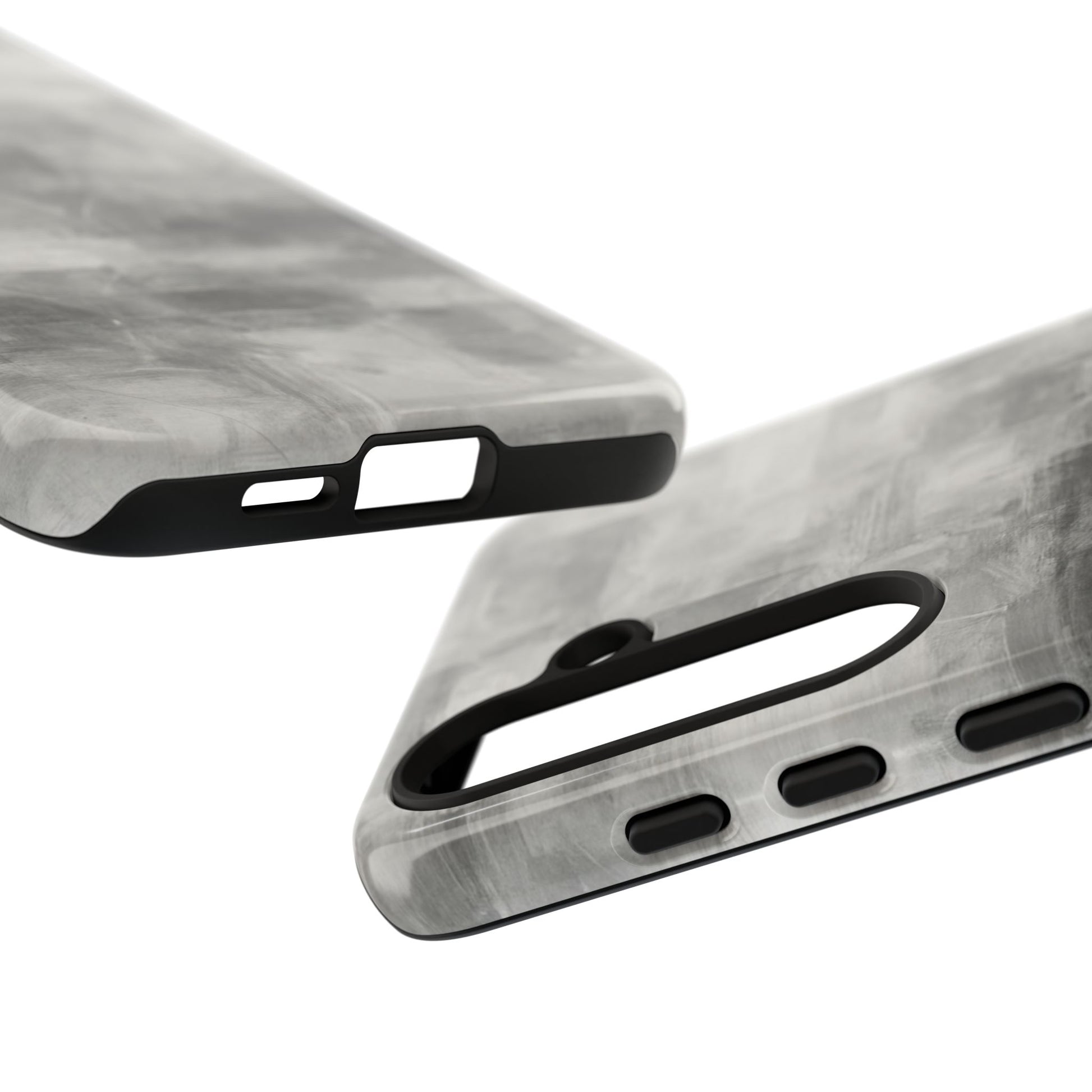 Abstract gray grid phone case for iPhone by Printify, showcasing a tough protective cover with modern geometric design.
