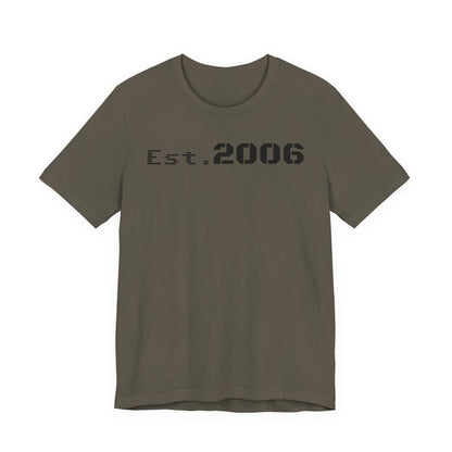 Established 2006 Graphic Tee, Unisex Jersey Shirt, Casual Wear, Birthday Gift, Anniversary Keepake, Statement T-Shirt, Vintage Style