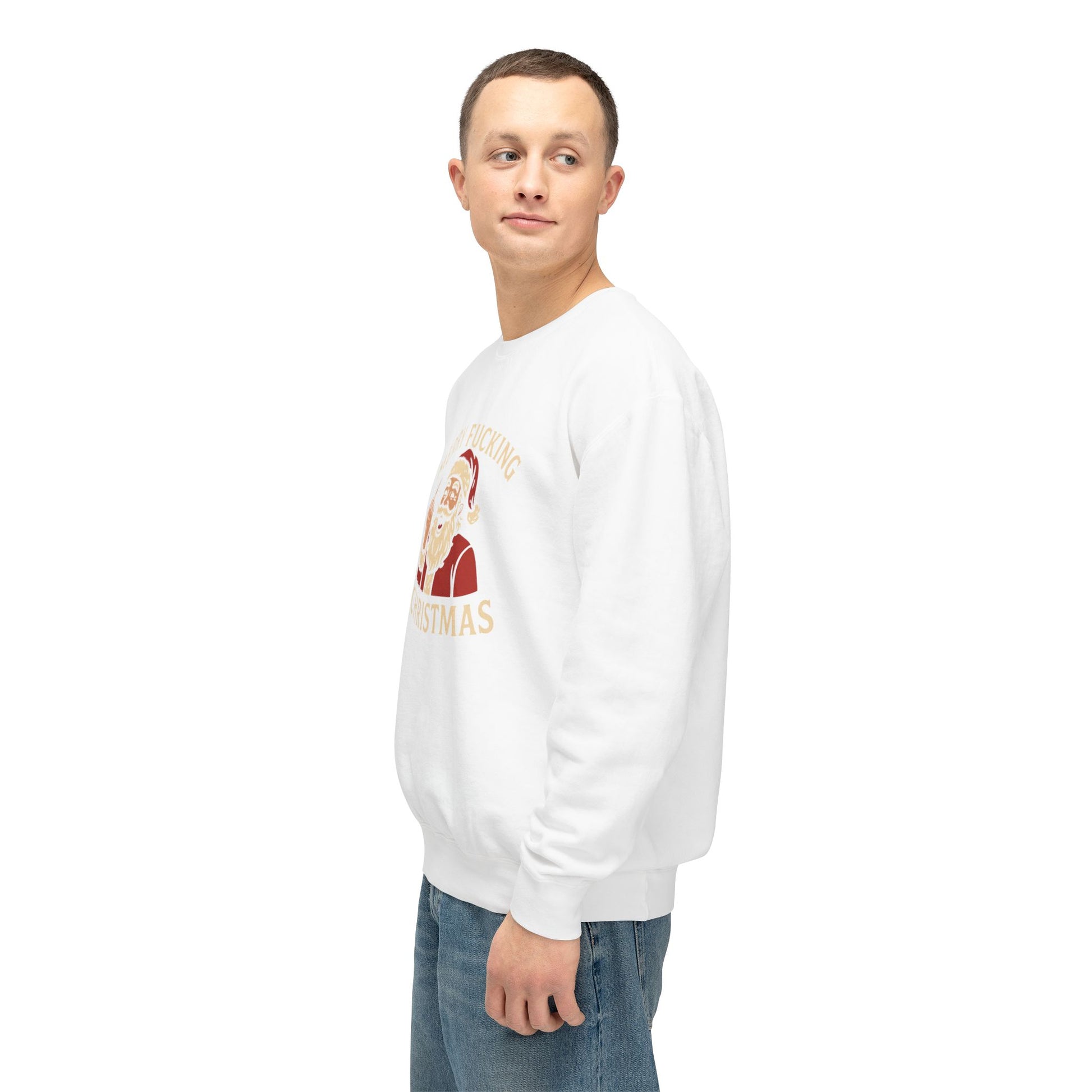 Merry Christmas Sweatshirt, Funny Holiday Crewneck, Unisex Gift, Christmas Apparel, Sarcastic Sweatshirt, Unique Holiday Clothing - TRV