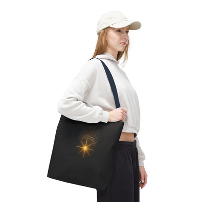 Radiant Starburst Tote Bag | Golden Light Celestial Design - TRV