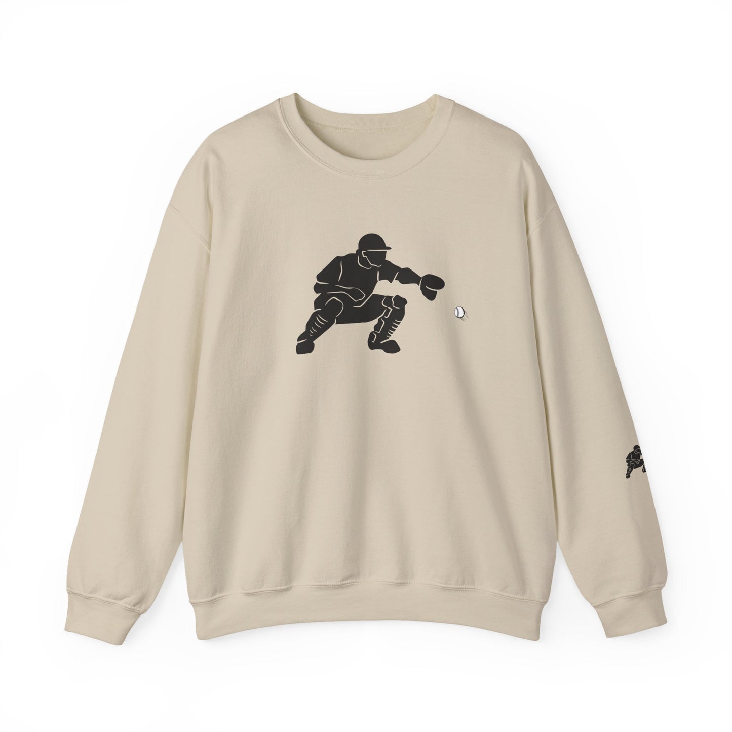 Baseball Catcher Crewneck Sweatshirt | Unisex Sports Apparel | Perfect for Game Days, Gifts, and Casual Wear | Baseball Lover's Gift - TRV