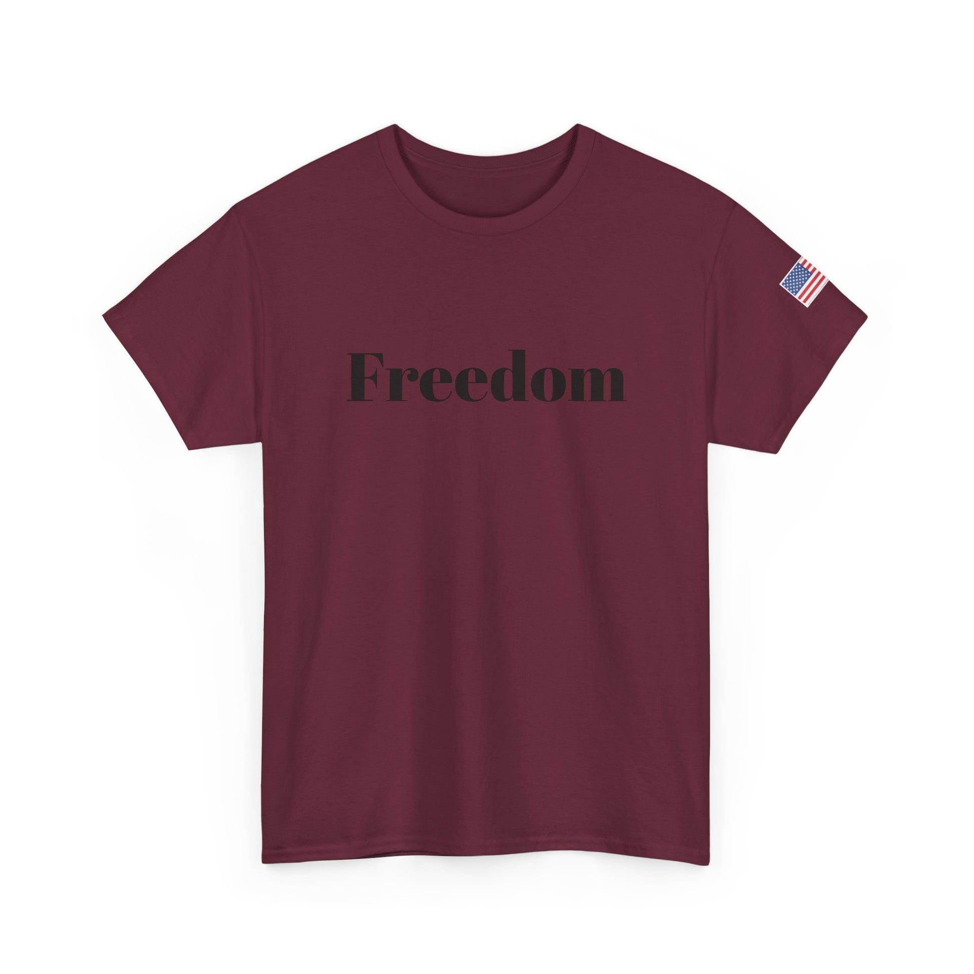 Freedom script tee | T-Shirt, American flag sleeve - TRV