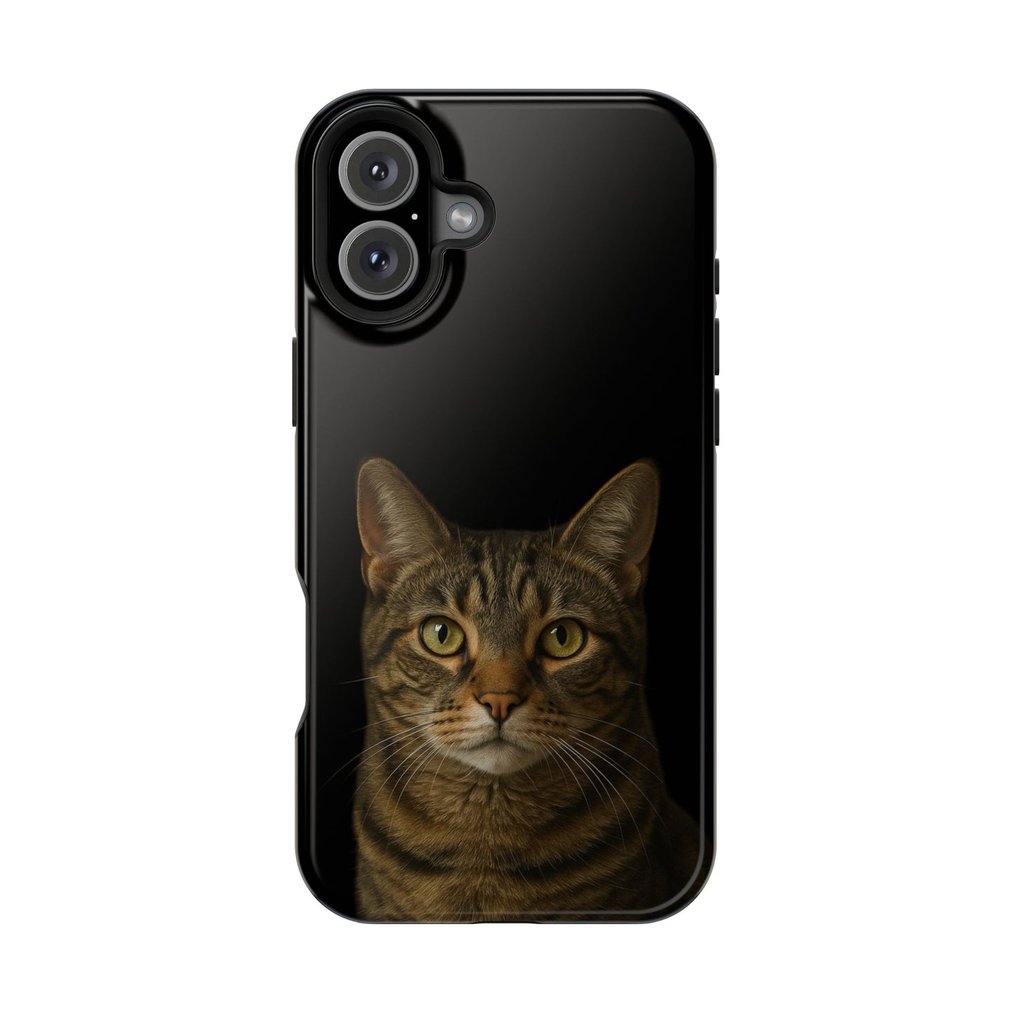 Magnetic Impact-Resistant Phone Case — Realistic Tabby Cat Portrait