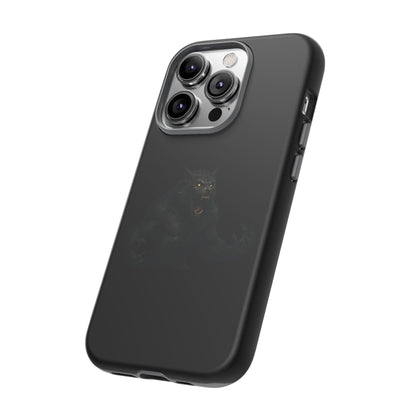 Werewolf phone case with dark monster graphic, durable protective cover for smartphone from Printify.