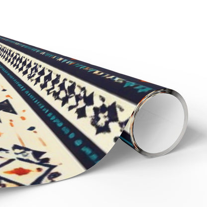 Southwestern Aztec Pattern Wrapping Paper Roll — Rustic Tribal Gift Wrap