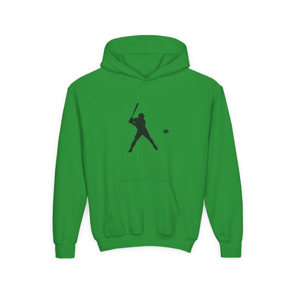 Baseball Themed Youth Hoodie, Sports Sweatshirt, Kids Gift, Youth Apparel, Baseball Fan Gear, Athletic Hoodie