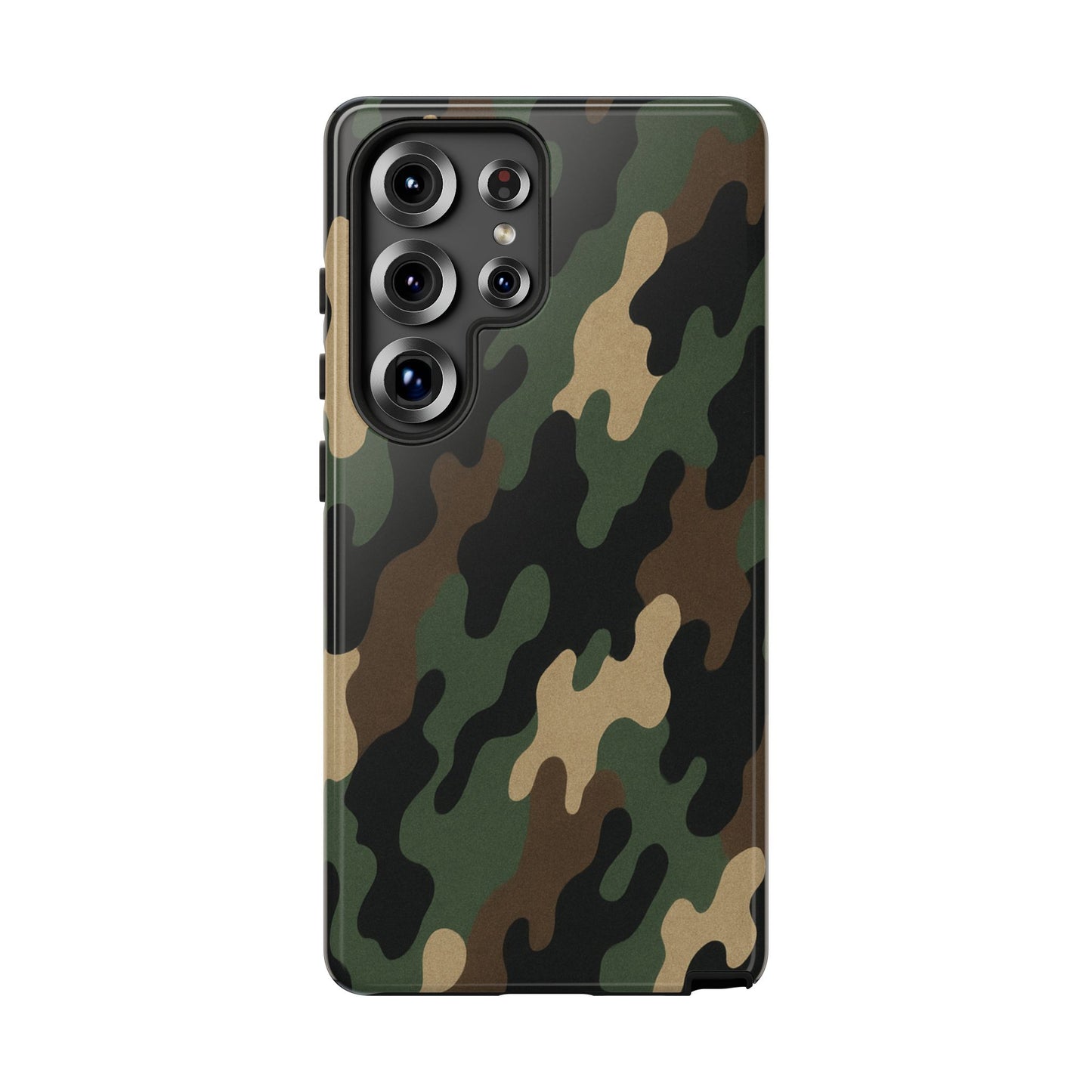 Camouflage tough phone case by Printify, rugged protective cover with camo design for smartphones.