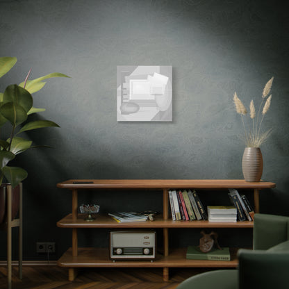 Abstract Geometric Collage Matte Canvas