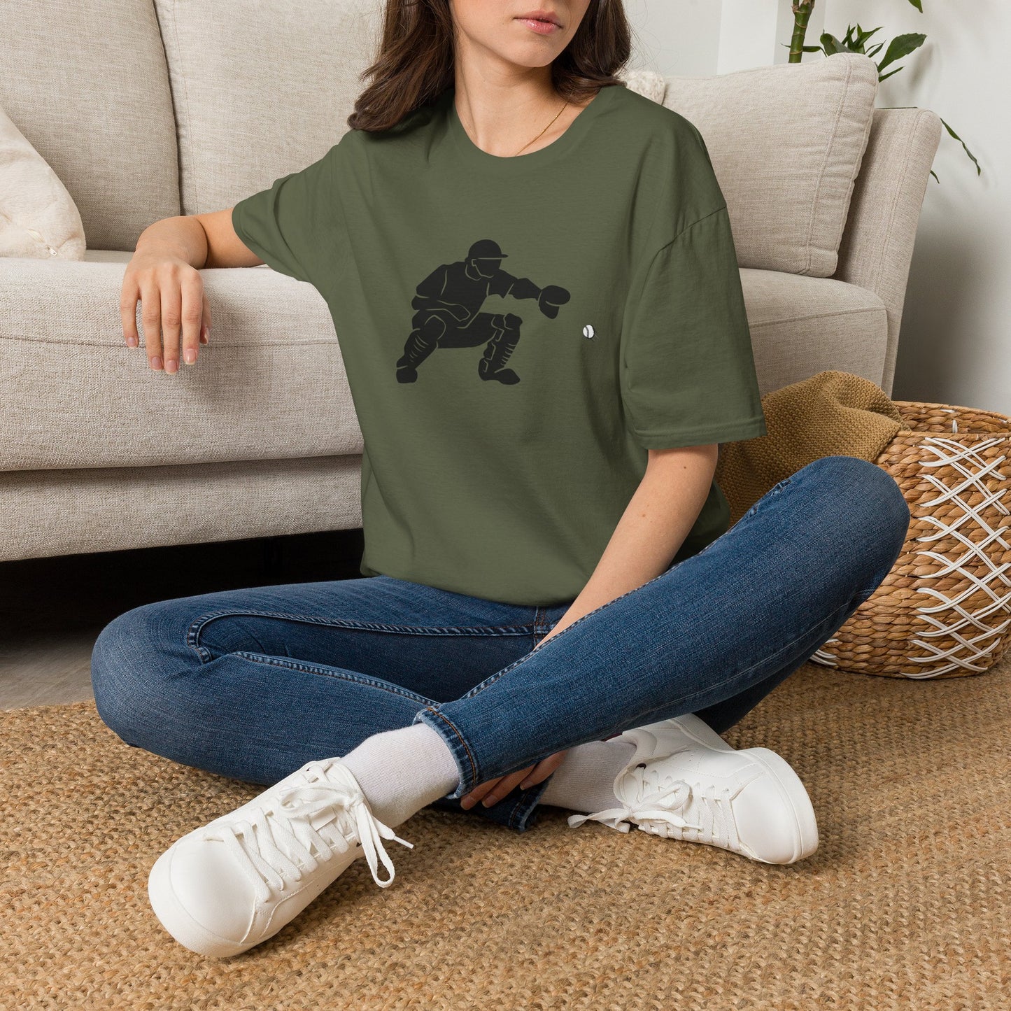 Baseball Catcher Unisex Softstyle T-Shirt, Sports Apparel, Gift for Athletes, Workout Gear, Casual Wear, Special Occasions
