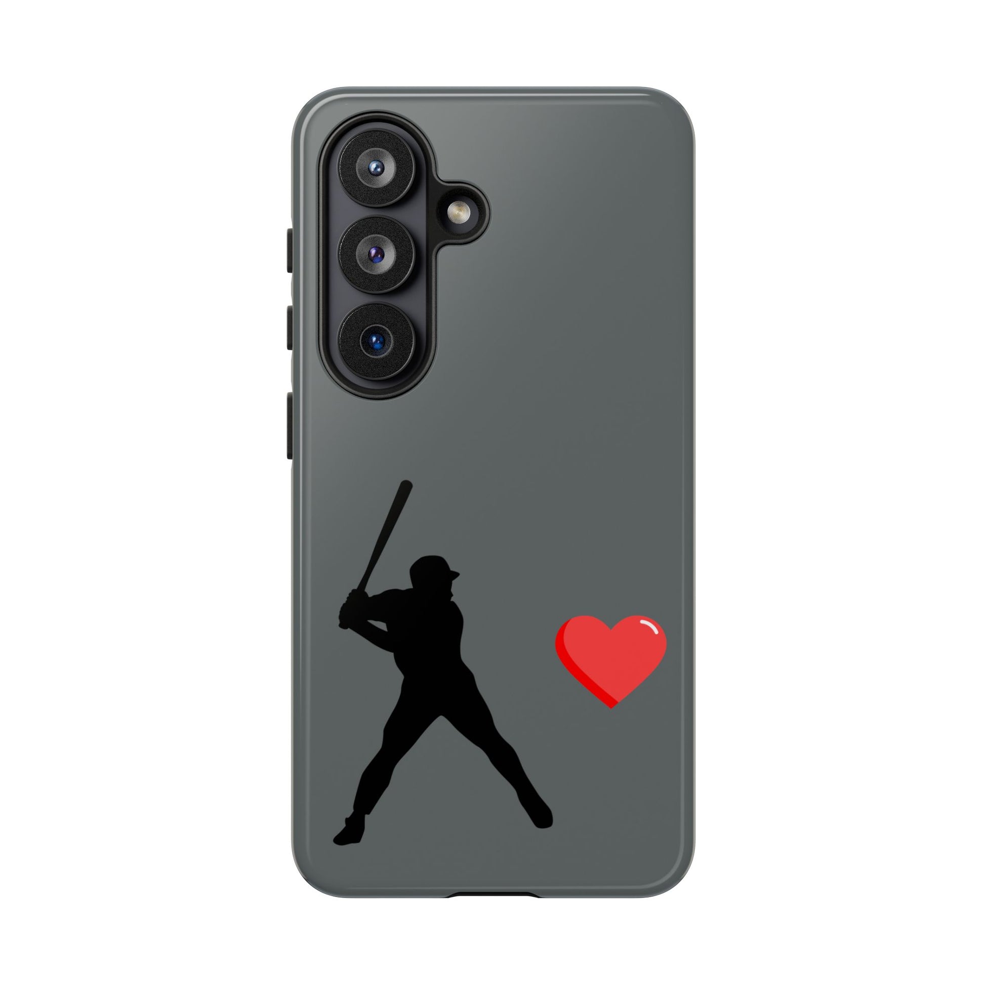 Printify Baseball Love phone case featuring sports-themed design, durable protective cover for sports enthusiasts.