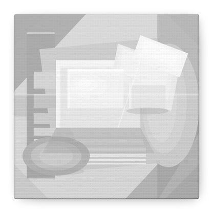 Abstract Geometric Collage Matte Canvas