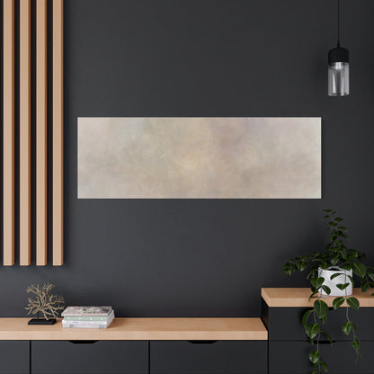 Soft neutral abstract fog canvas print by Printify, featuring a calming, artistic fog design on high-quality canvas.