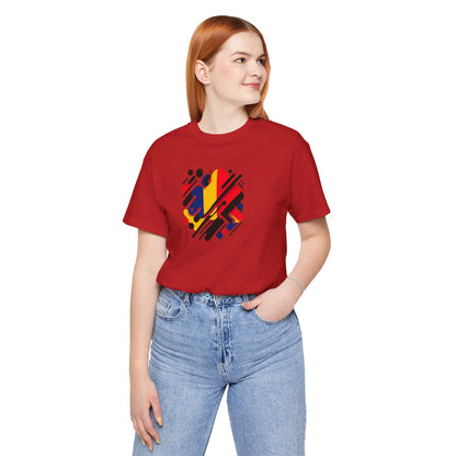 Artistic Heart Unisex Jersey Tee - Vibrant Graphic Tee, Casual Wear, Gift for Art Lovers, Birthday Surprise, Everyday Comfort - TRV