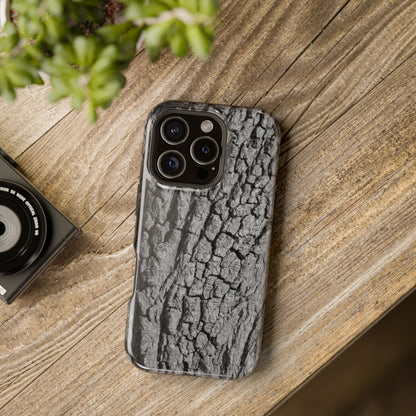 Bark Texture Magnetic Impact Phone Case