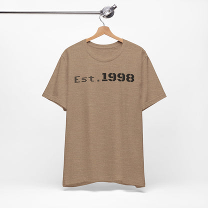 Vintage Est. 1998 Tee - Retro Unisex Shirt for Birthdays, Gifts, Everyday Wear, Casual Style, Nostalgia - TRV