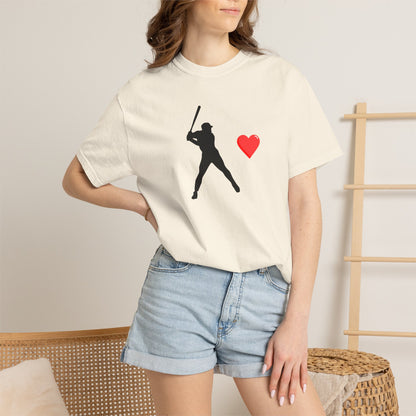 Baseball Love T-Shirt, Unisex Sports Tee, Gift for Baseball Fans, Valentine's Day Shirt, Game Day Apparel, Soft Cotton Top