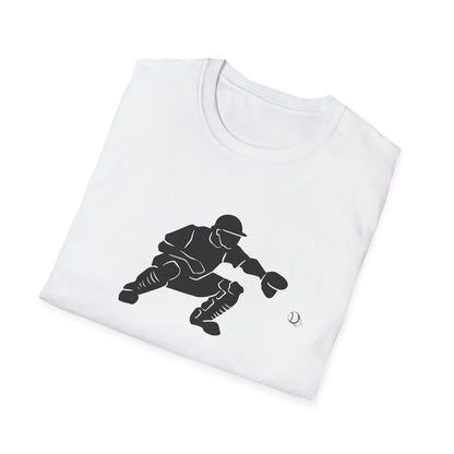 Baseball Catcher Unisex Softstyle T-Shirt, Sports Apparel, Gift for Athletes, Workout Gear, Casual Wear, Special Occasions