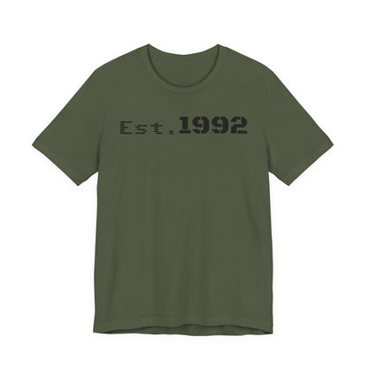 Est. 1992 Unisex Jersey Tee - Retro Birthday Gift, Casual Wear, Cool Vintage T-Shirt, Gift for Him, Gift for Her - TRV