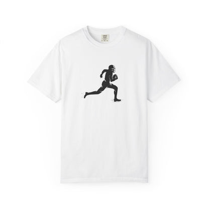 Football Player Graphic Unisex T-Shirt, Casual Sports Tee, Gift for Athletes, Workout Shirt, Everyday Wear, Unique Running Apparel