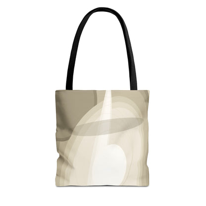 Neutral Abstract Light Beam Tote Bag | Minimalist Geometric Pattern