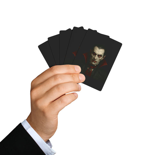 Vampire-themed Poker playing cards from Printify featuring gothic design, perfect for game night and gothic gift collections.