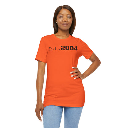 Est. 2004 Unisex Jersey Tee - Vintage Style Graphic Shirt, Casual Wear, Gift for Birthdays, Anniversaries, Celebrations