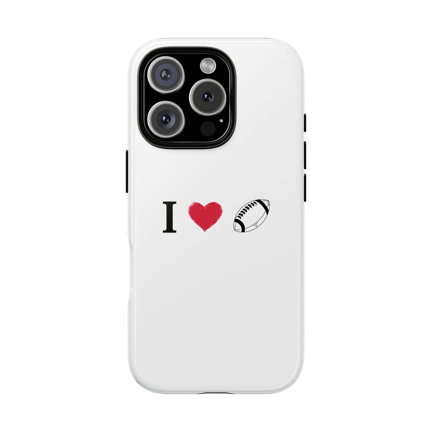 Football Love Phone Case - Tough Cases, Unique Sports Lover Gift, Personalized Cellphone Cover, Birthday Present, Sports Equipment - TRV