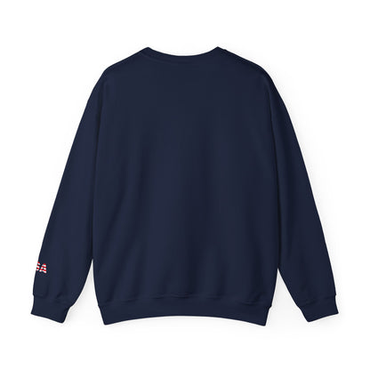USA Flag Unisex Crewneck Sweatshirt, Cozy Apparel, Casual Wear, Independence Day Gift, Americana Style