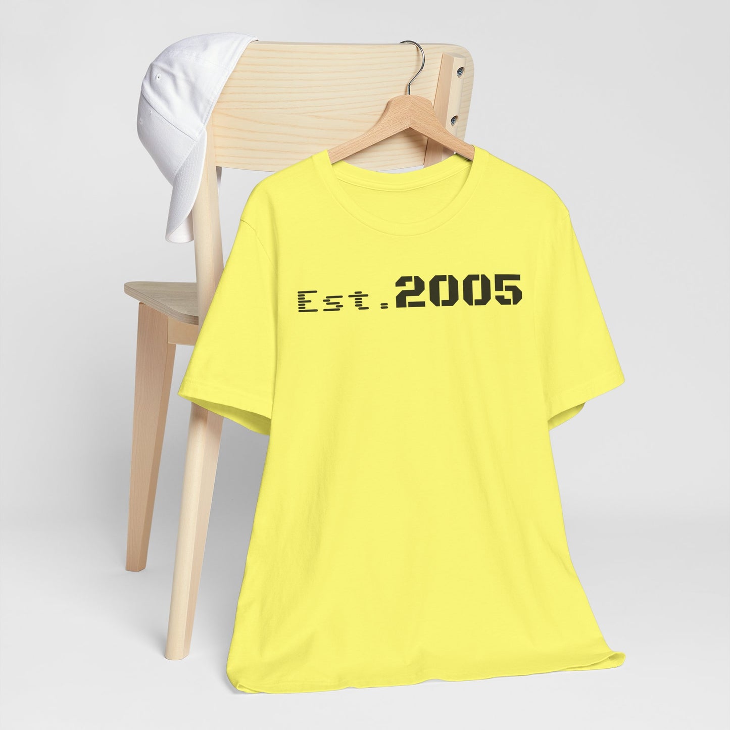 Est. 2005 Unisex Tee, Vintage T-Shirt, Custom Year Shirt, Birthday Gift, Casual Wear