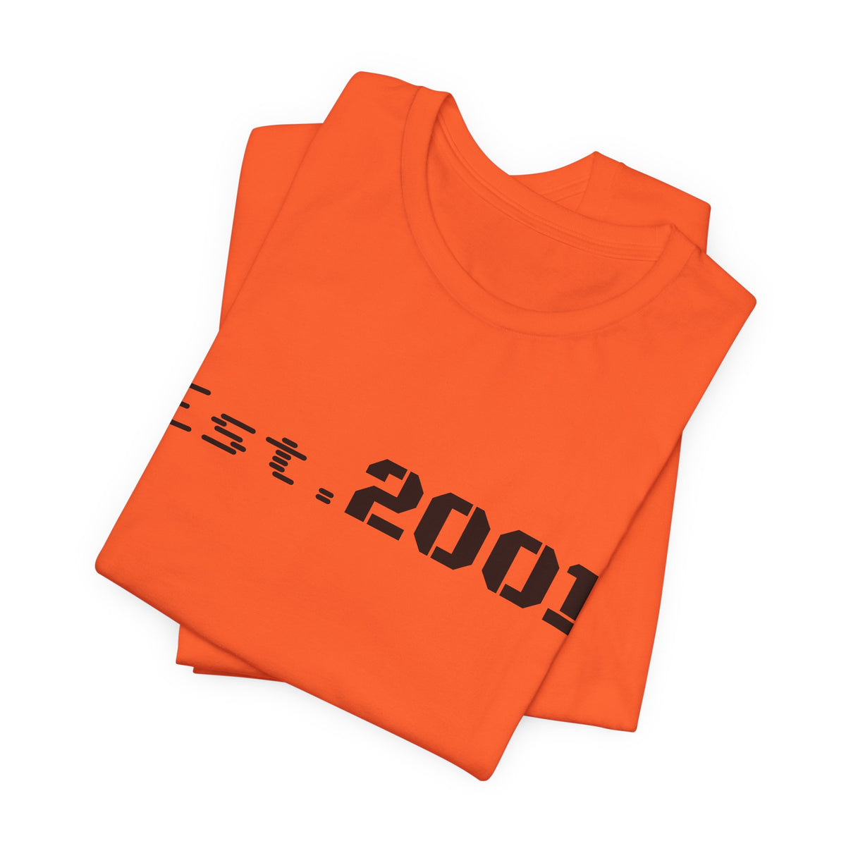 Retro minimalist Est. 2001 graphic T-shirt by Printify featuring a clean design and bold birth year print.