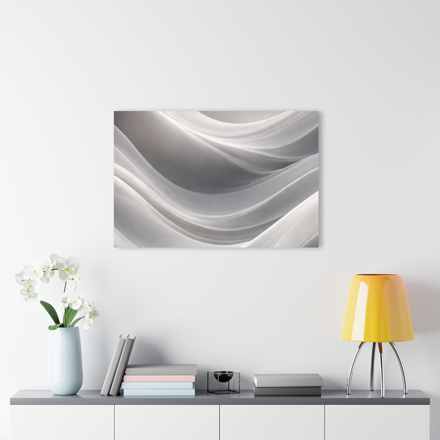 Abstract White Wave Acrylic Print | Wall Art