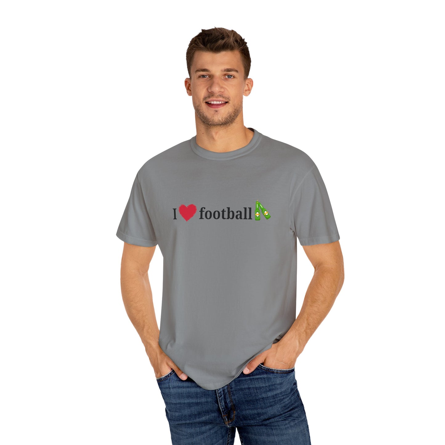 Unisex Football Love Tee - Casual Cotton T-Shirt, Gift for Sports Fans, Comfortable Daily Wear, Perfect for Game Days, Fun Summer Outfits - TRV