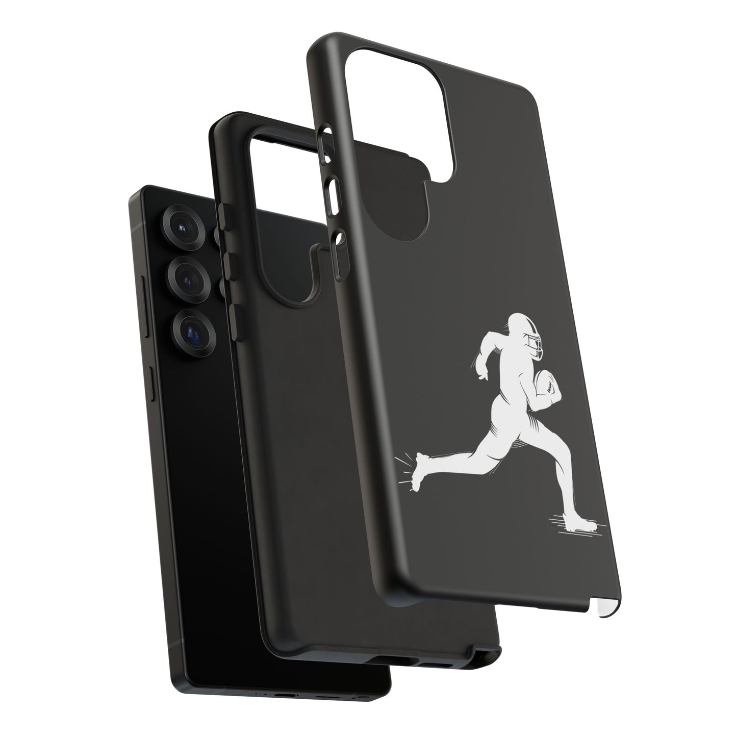 Football Player Phone Case, Tough Cases, Sports Phone Cover, Gift for Athletes, iPhone & Samsung Accessories, Running Player Design - TRV