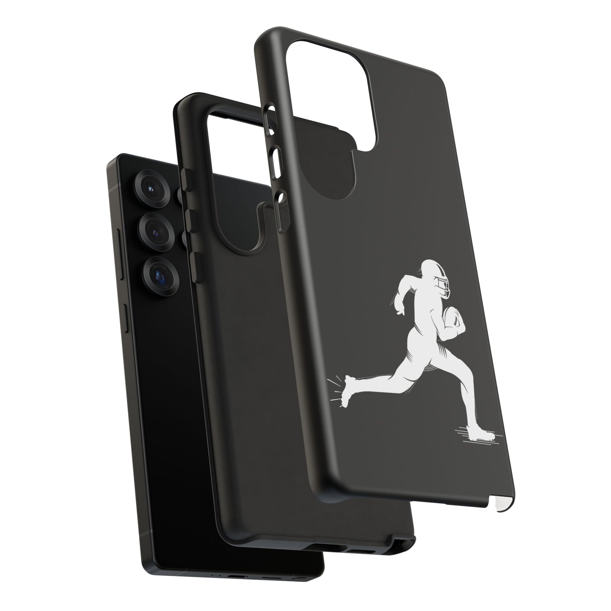 Football Player Phone Case, Tough Cases, Sports Phone Cover, Gift for Athletes, iPhone & Samsung Accessories, Running Player Design - TRV
