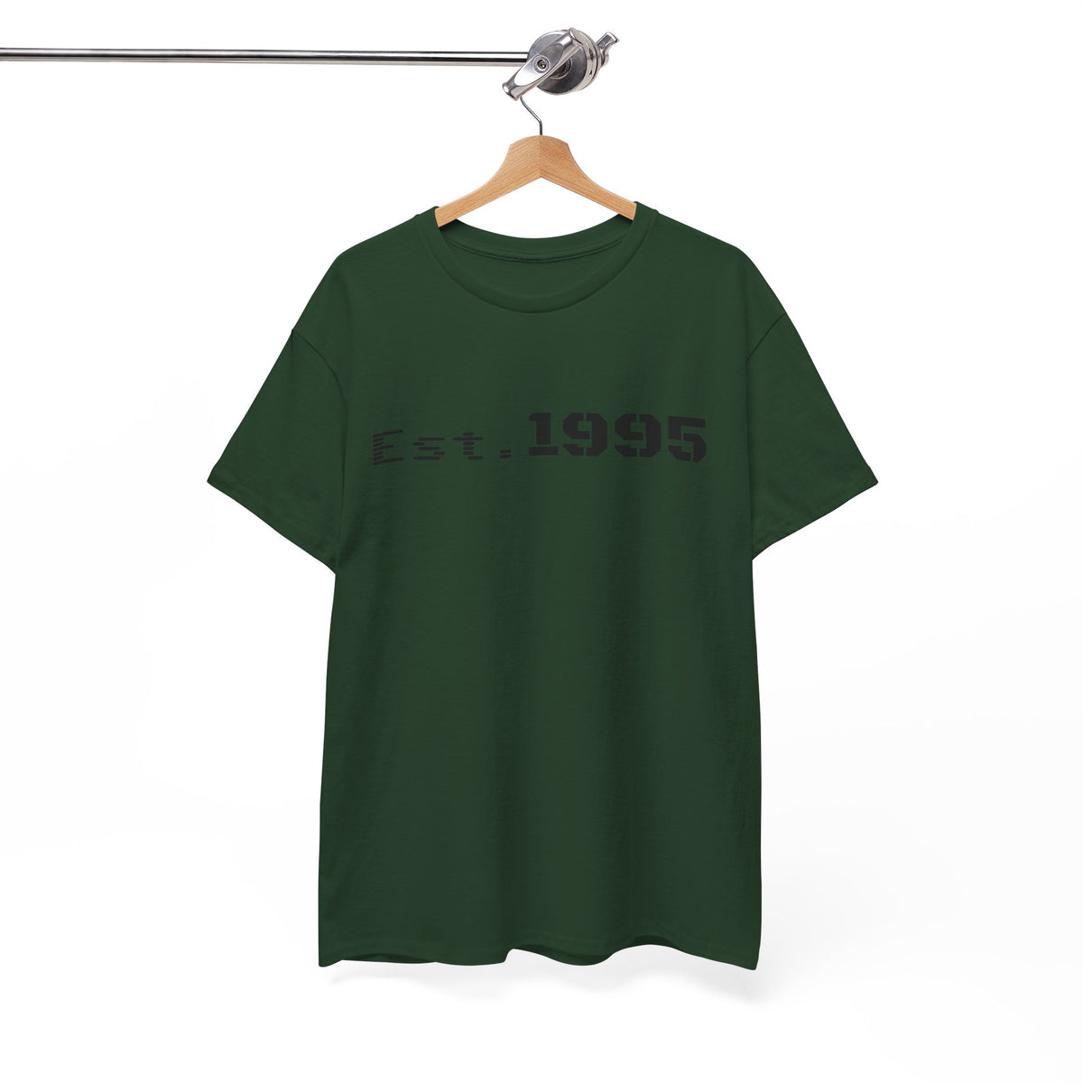 Vintage minimalist Est. 1995 T-shirt by Printify featuring a clean design and born in 1995 birthday message on a casual tee.