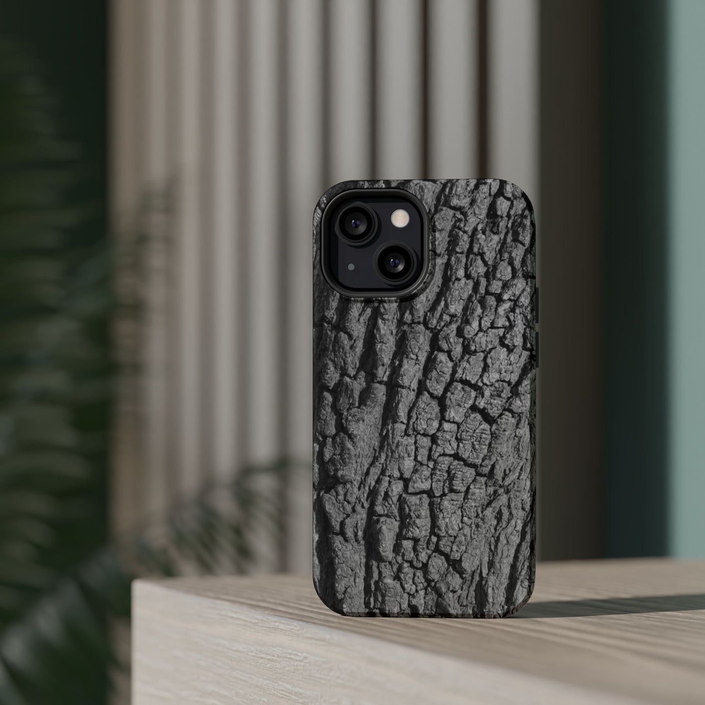 Bark Texture Magnetic Impact Phone Case
