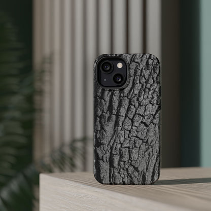 Bark Texture Magnetic Impact Phone Case