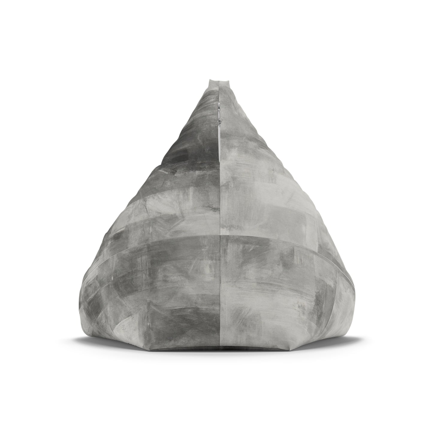 Gray Watercolor Marble Bean Bag Chair Cover | Abstract Tie-Dye