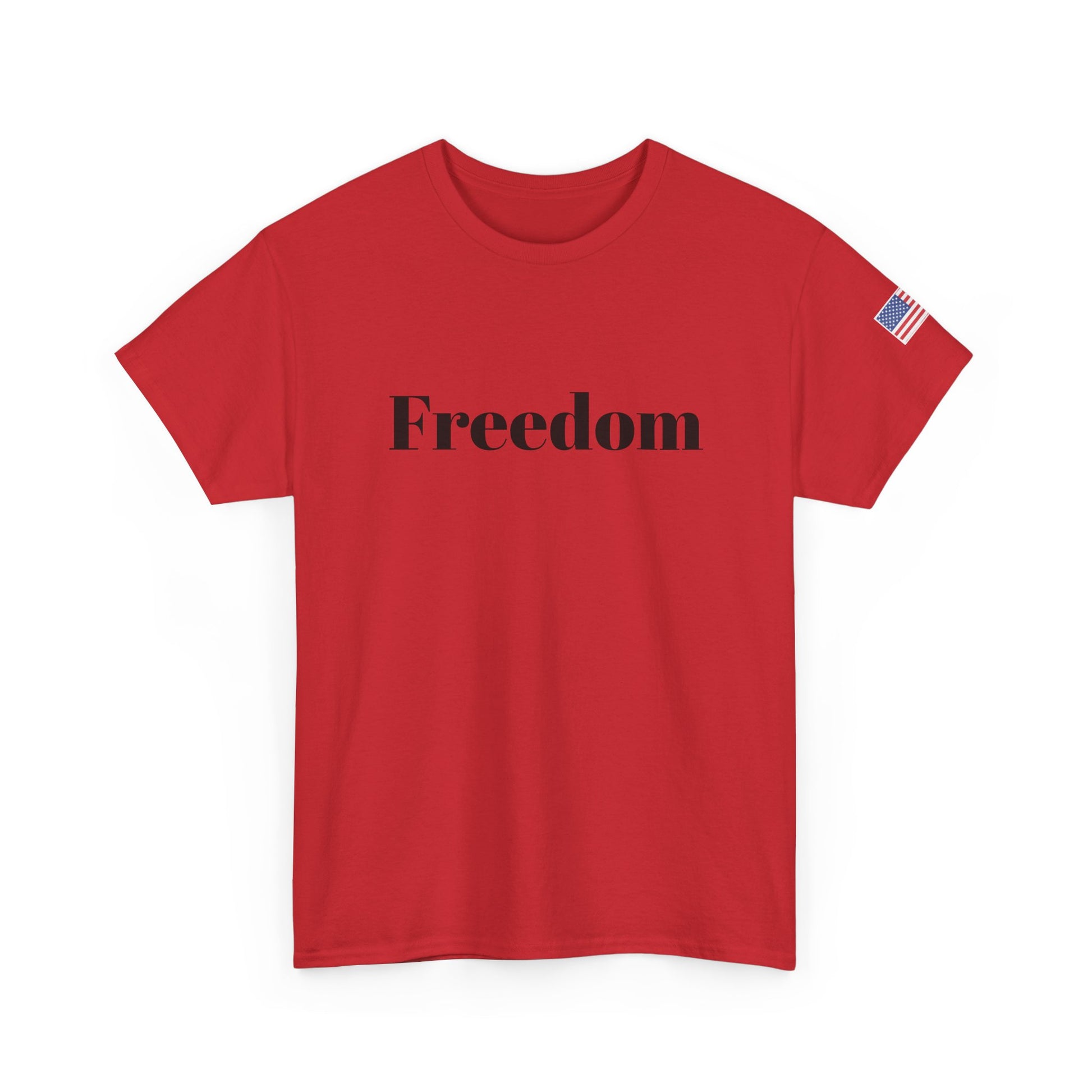 Freedom script tee | T-Shirt, American flag sleeve - TRV