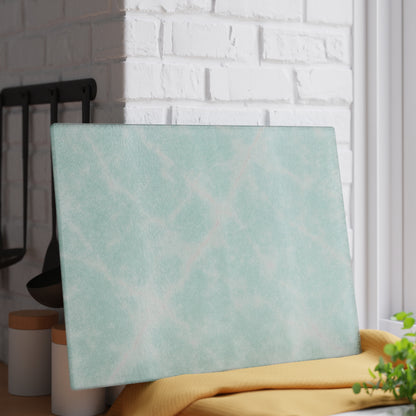 Mint Marble Glass Cutting Board