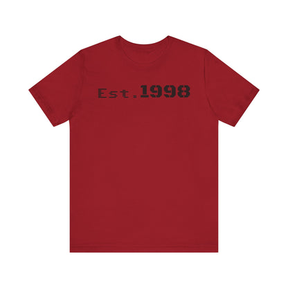 Vintage Est. 1998 Tee - Retro Unisex Shirt for Birthdays, Gifts, Everyday Wear, Casual Style, Nostalgia - TRV