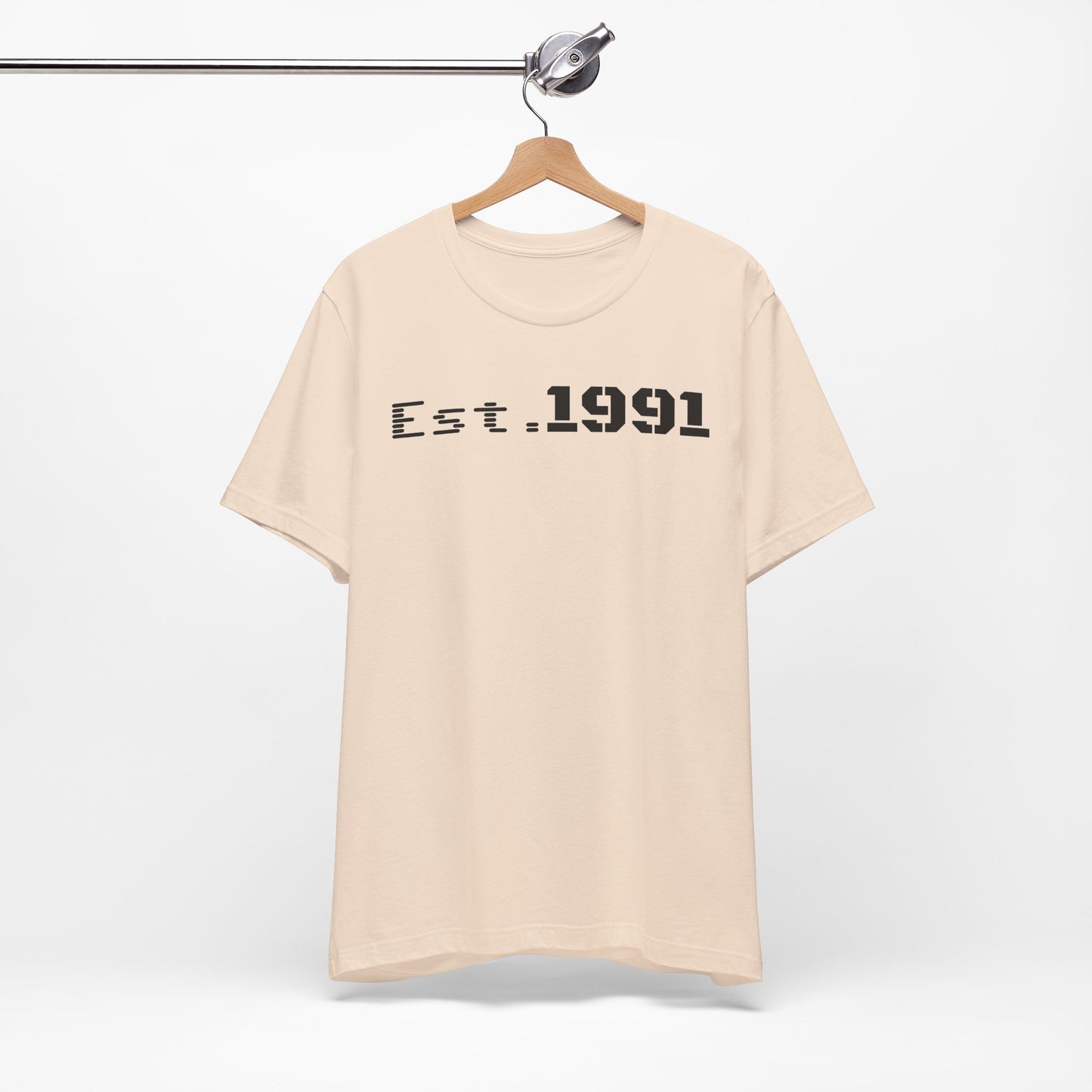 Unisex Vintage Est. 1991 Tee - Perfect Gift for Birthdays, Anniversaries, Throwback Fashion, Casual Wear, Milestone Celebrations