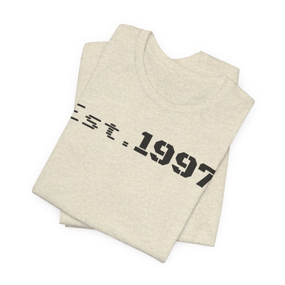 Vintage Est. 1997 Unisex Tee, Gift for Birthdays, Celebrations, Casual Wear, Retro Fashion, Cool Graphic T-Shirt - TRV